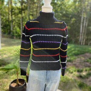 Authentic Vintage 80's hand knit sweater fall